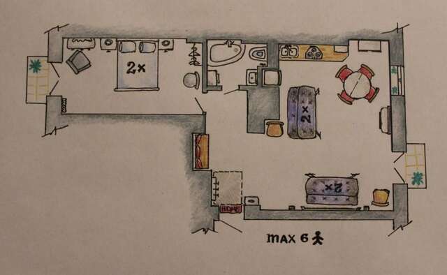 Апартаменты Apartment Sedmoye Nebo Брест-4