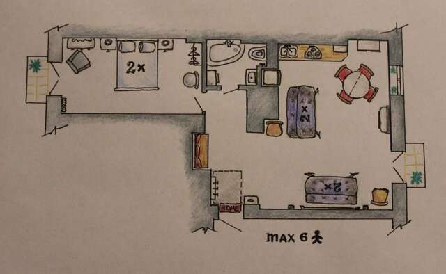 Апартаменты Apartment Sedmoye Nebo Брест-42